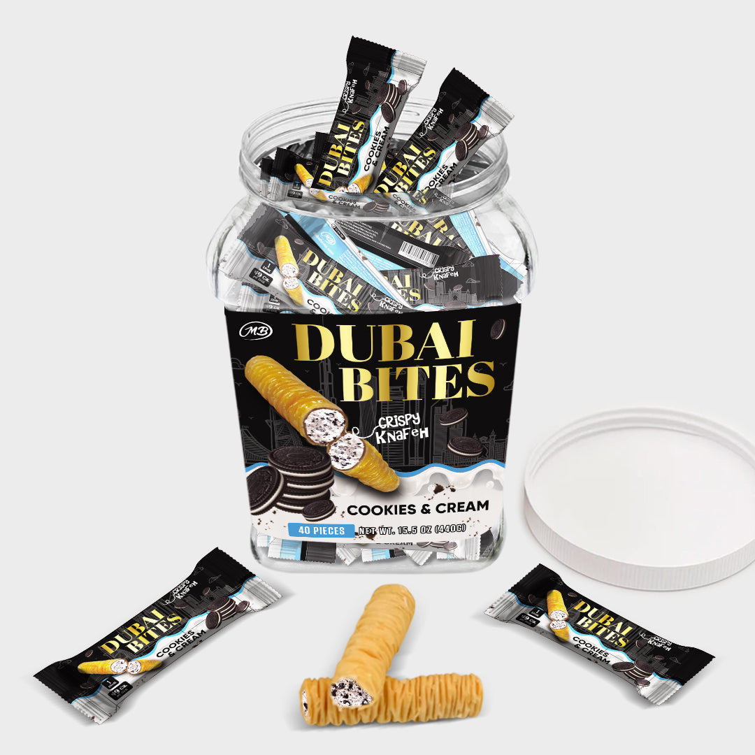 Dubai Bites with Cookies & Cream Crispy Khunafa Kataifi