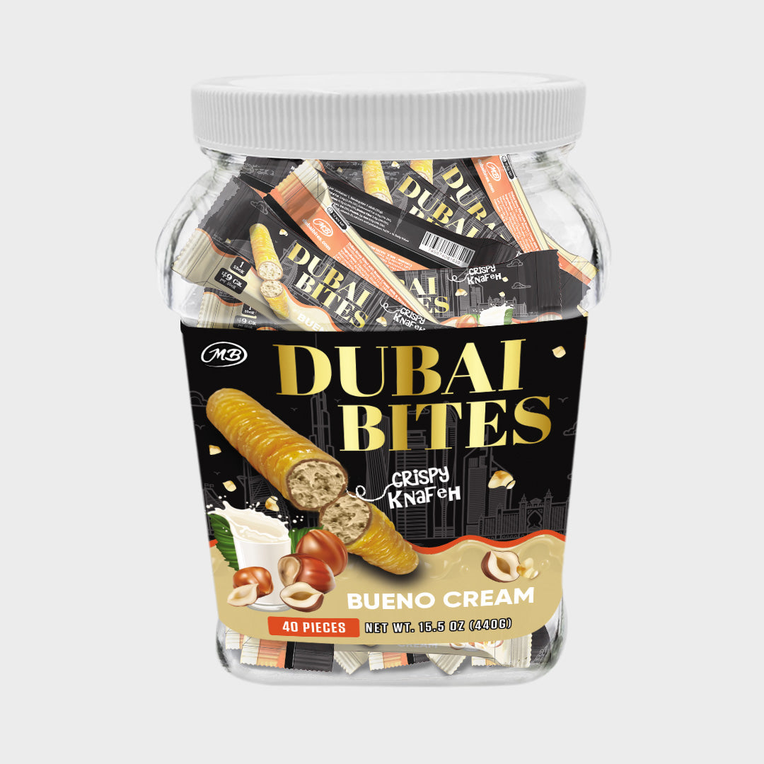 Dubai Bites with Bueno Cream Crispy Khunafa Kataifi
