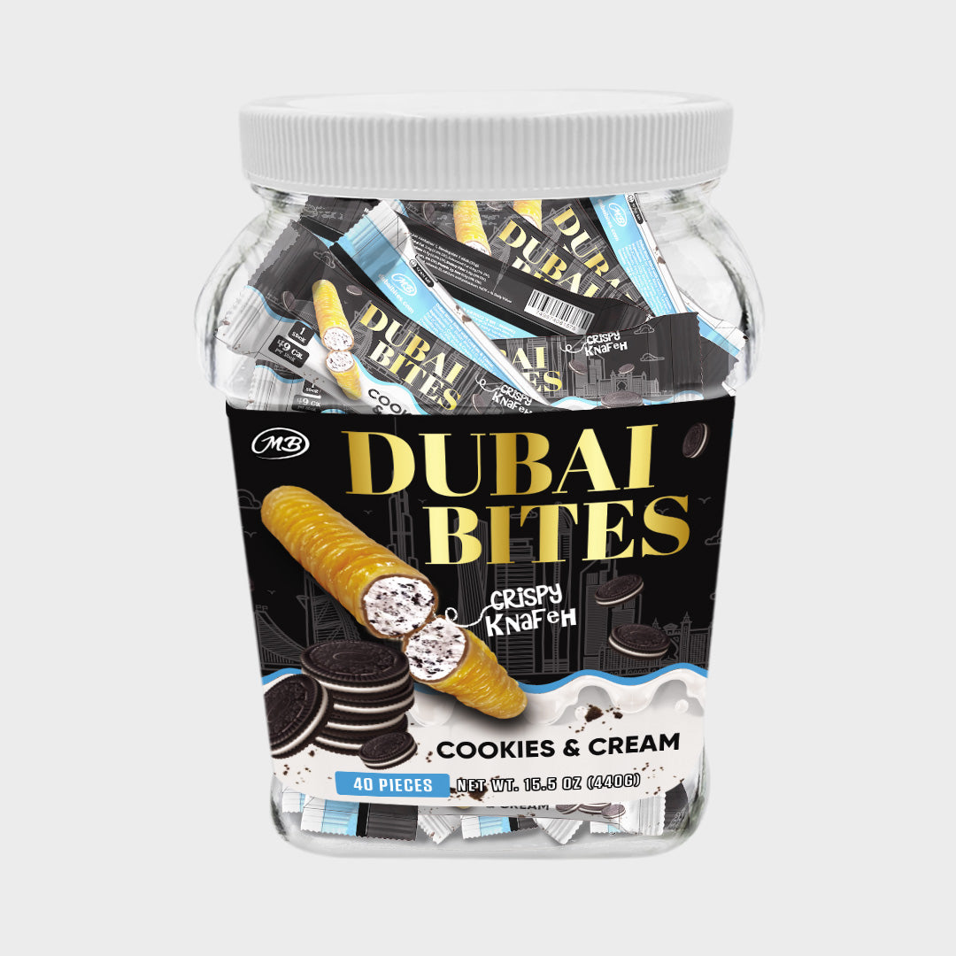 Dubai Bites with Cookies & Cream Crispy Khunafa Kataifi