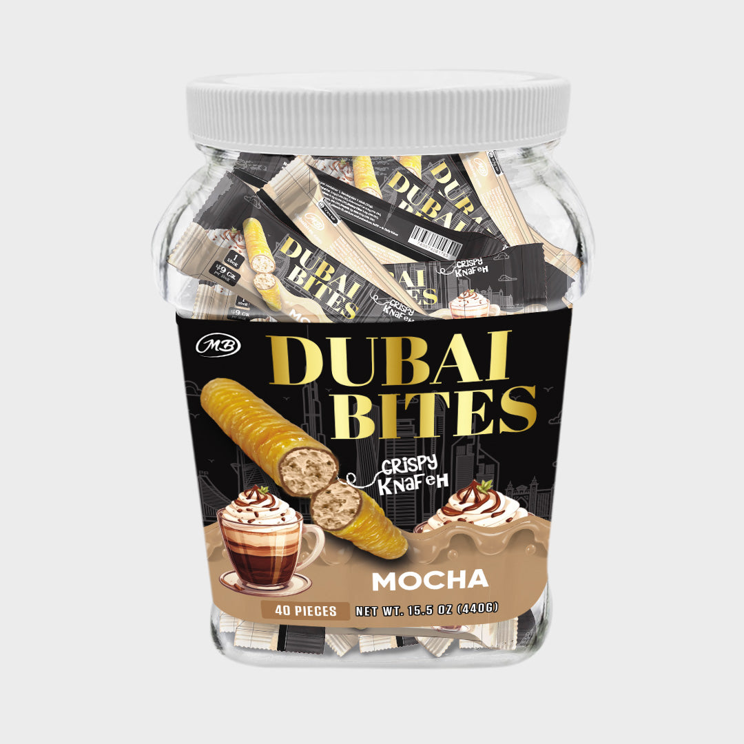 Dubai Bites with Mocha Cream Crispy Khunafa Kataifi